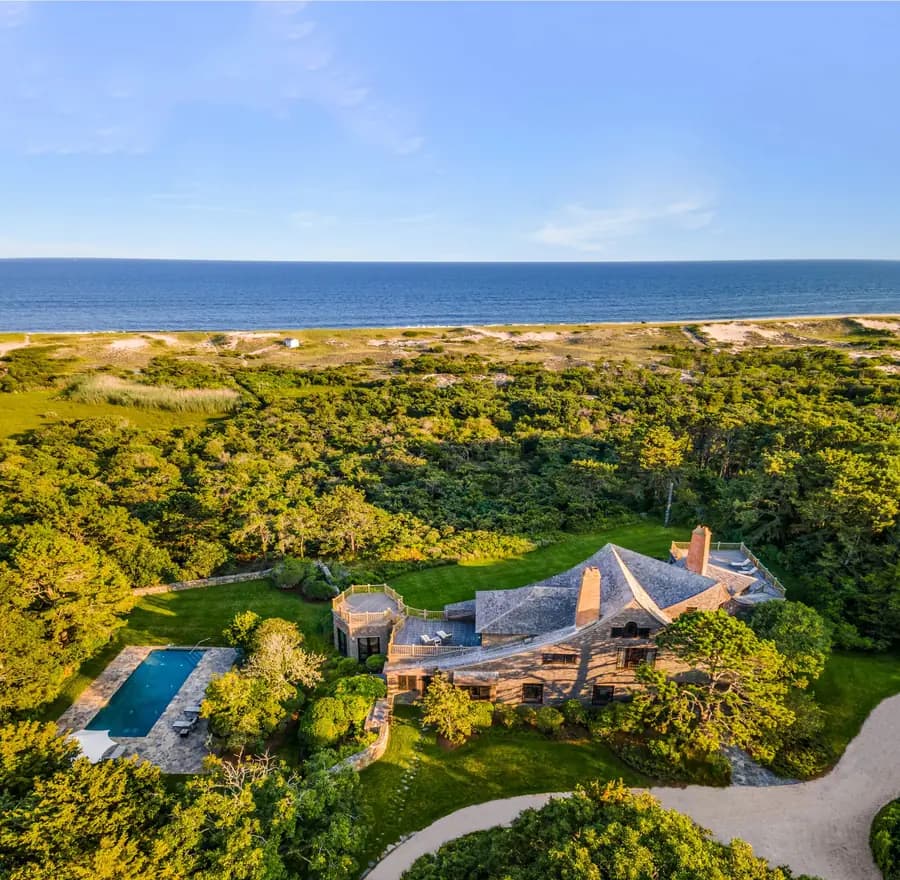 Peloton CEO Buys $55 Million Hamptons Estate, Despite Company’s Plummeting Share Prices, Forbes. Image courtesy of Hedgerow Exclusive Properties