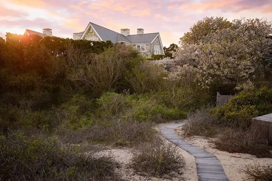 Tour a Waterfront East Hampton Estate Once Owned by Lee Radziwill and Asking $95M, Cottages & Gardens. Image courtesy of Hedgerow Exclusive Properties