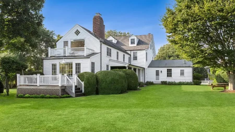 Two Restored Barns Add to the Bucolic Charm of This $12.5 Million Hamptons Farmhouse, Robb Report. Image courtesy of Hedgerow Exclusive Properties